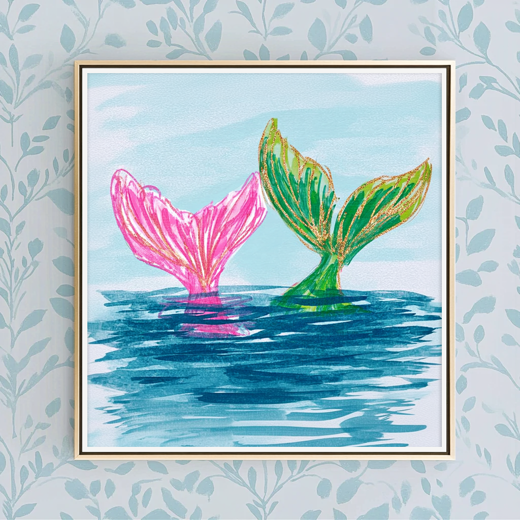 Let's Play Mermaids - Art Print
