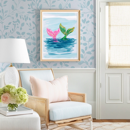 Let's Play Mermaids - Art Print