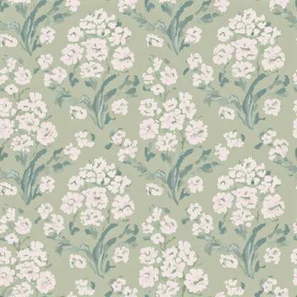 Linen Bloom Wallpaper