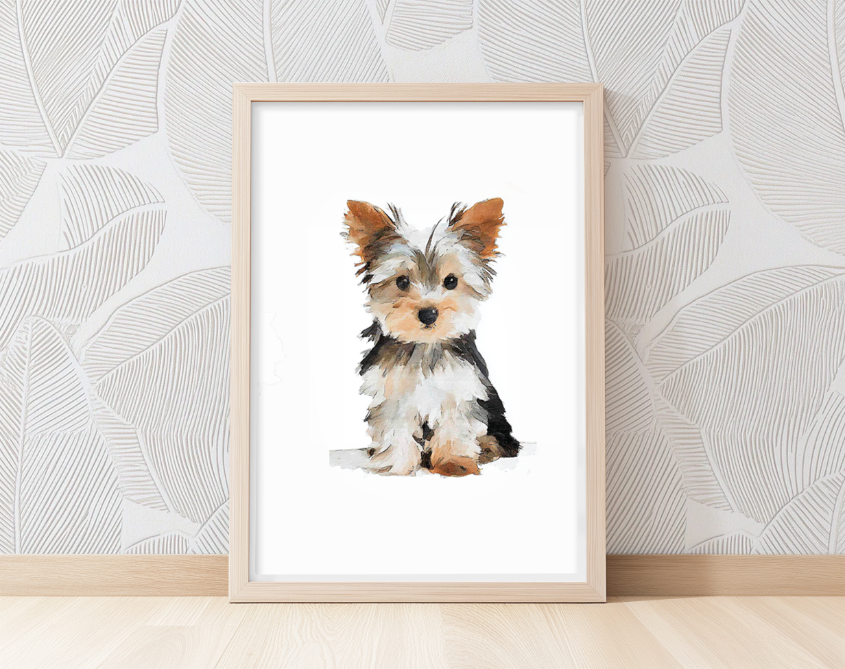 Little Yorkie - Art Print