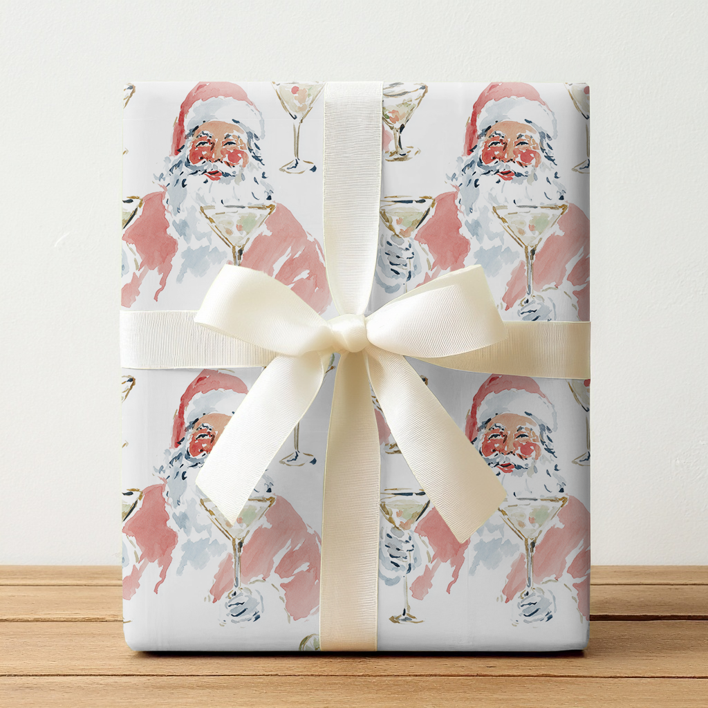 Martini Santa - Wrapping Paper