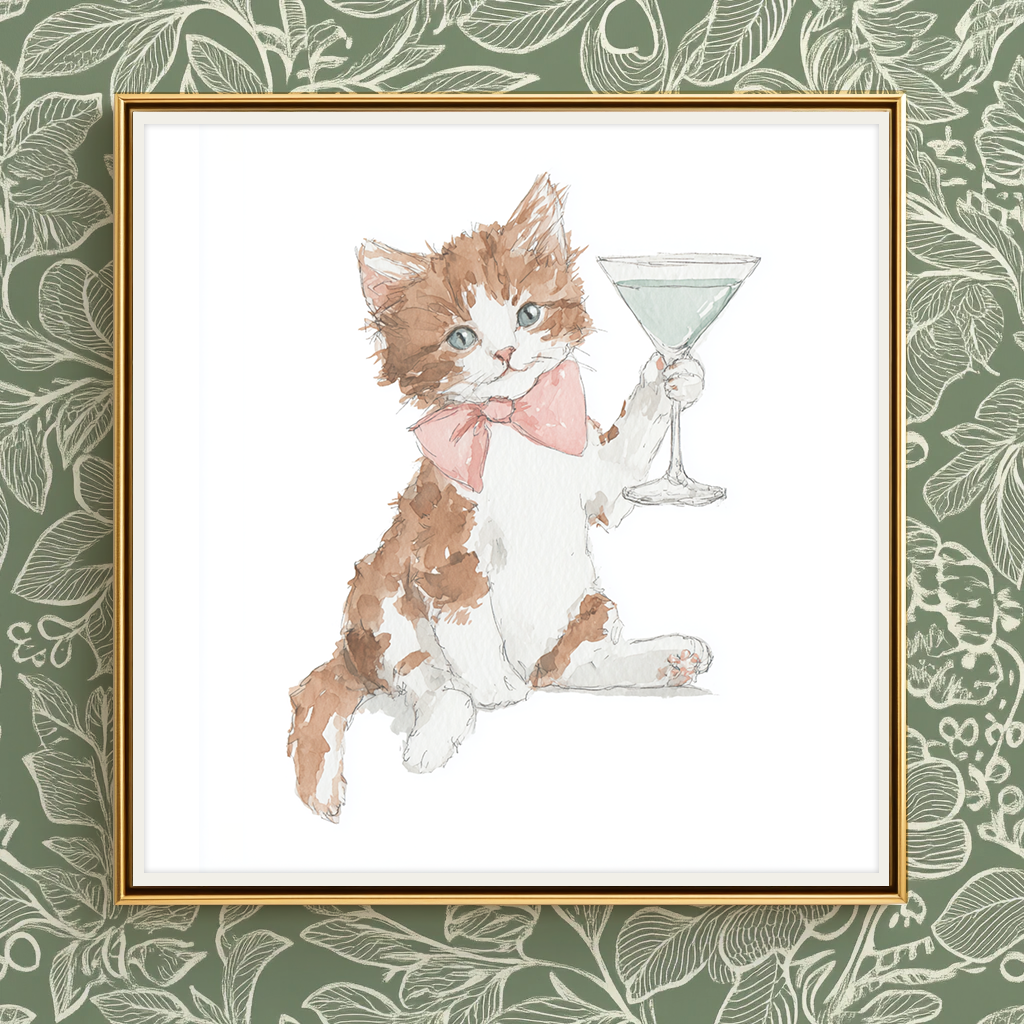 Martini Mischief - Art Print
