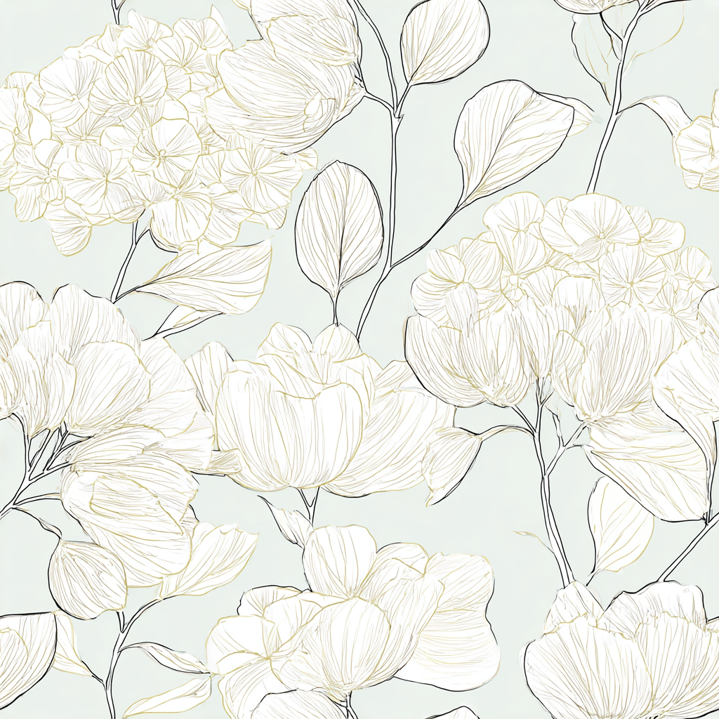 Mint Hydrangea Wallpaper