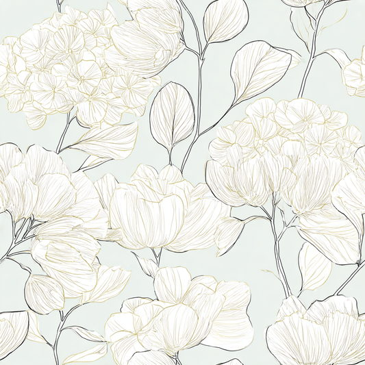 Mint Hydrangea Wallpaper