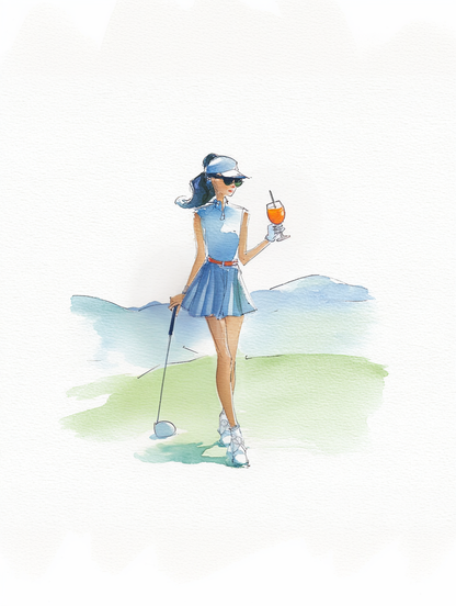 On The Green - Art Print