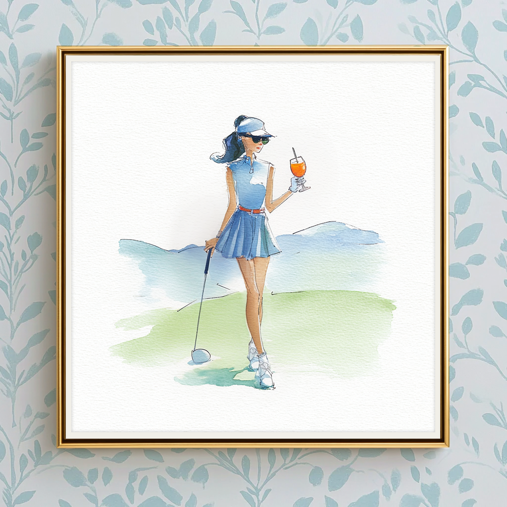 On The Green - Art Print