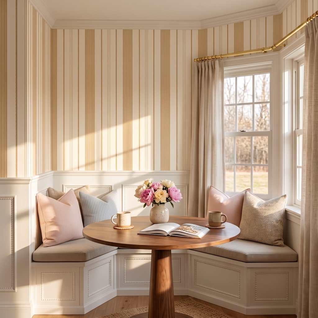 Orange County Pavlova Stripes Wallpaper