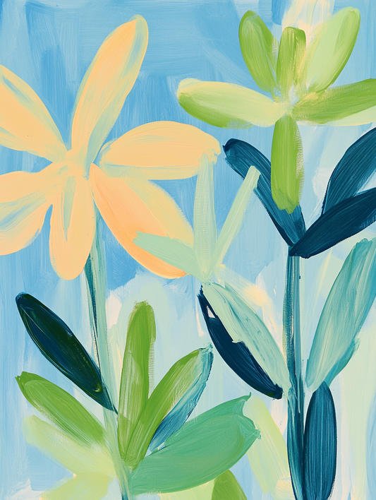 Orangesicle Flower - Art Print