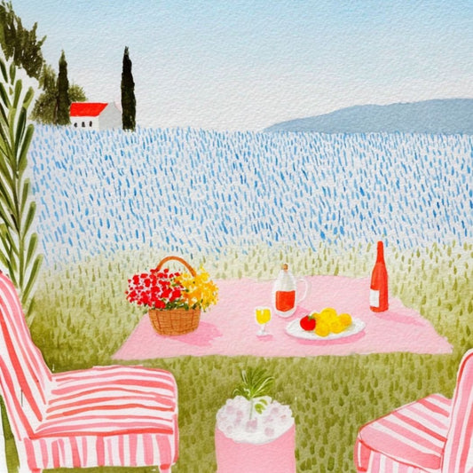 Outdoor Lunch -  Art Print