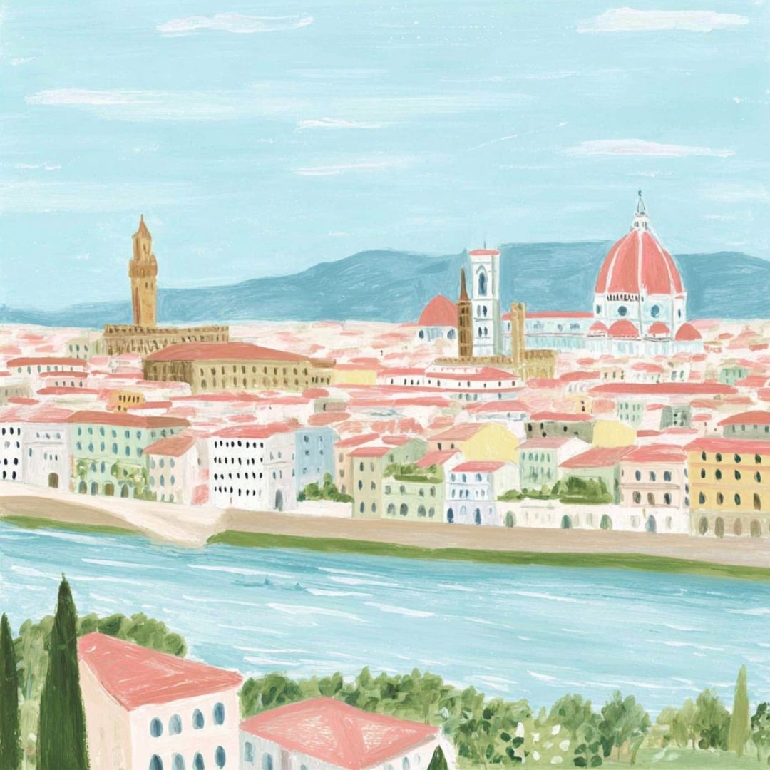 Painted in Florence -  Art Print