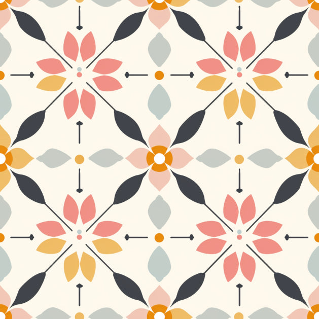 Pastel Lattice Wallpaper