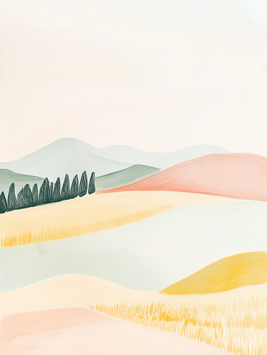 Pastel Sand Dunes - Art Print