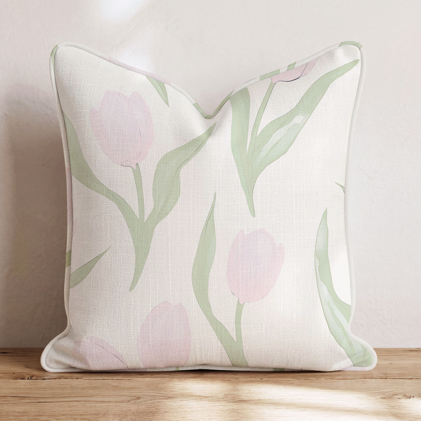 Juliet's Garden Cotton Candy Throw Pillow