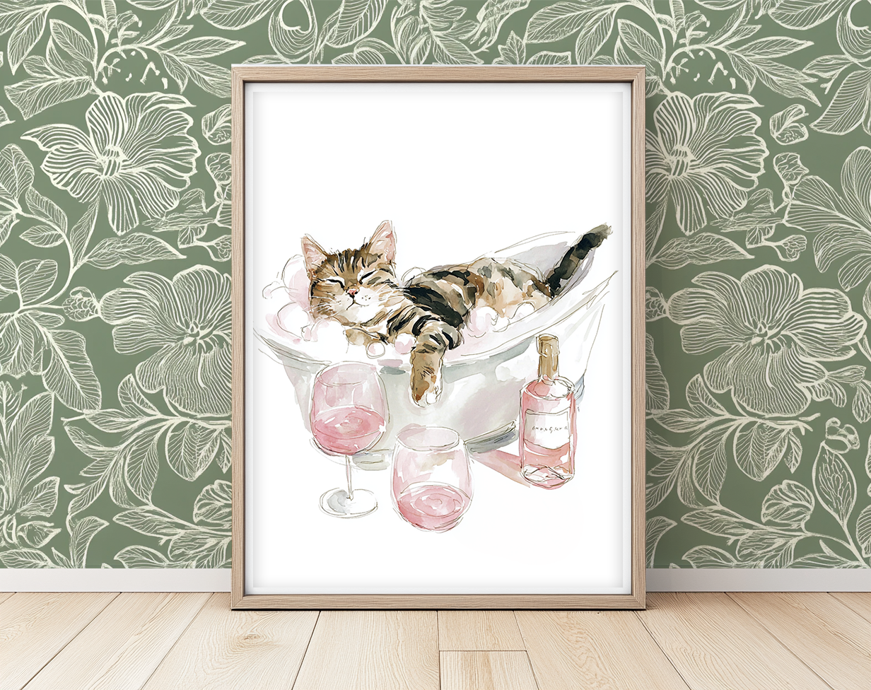 Paws & Prosecco - Art Print