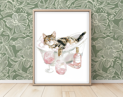 Paws & Prosecco - Art Print