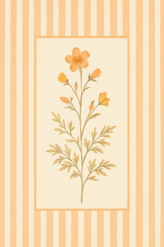 Peach Heirloom Blooms - Art Print