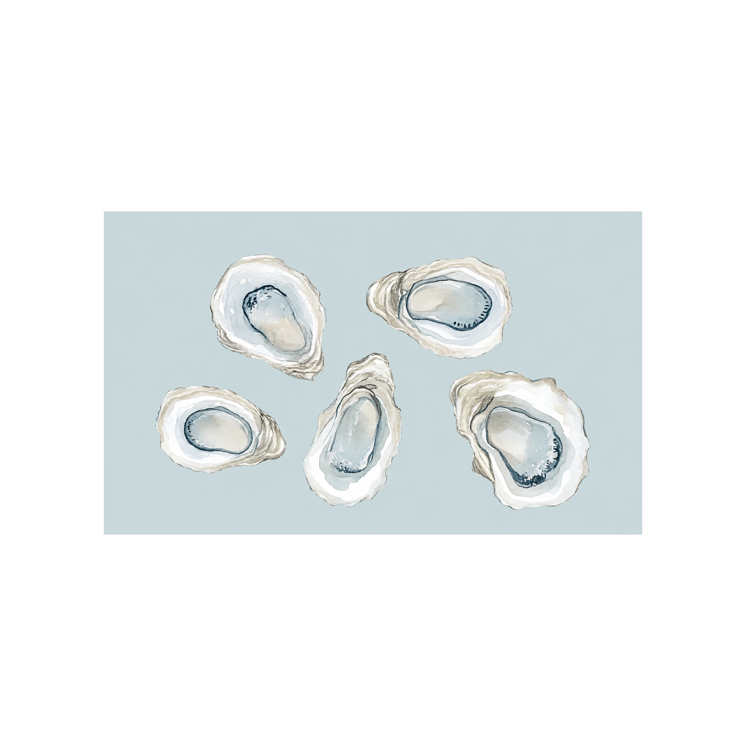 Pearl's Haven Spring Blue Oyster Study - Tapestry