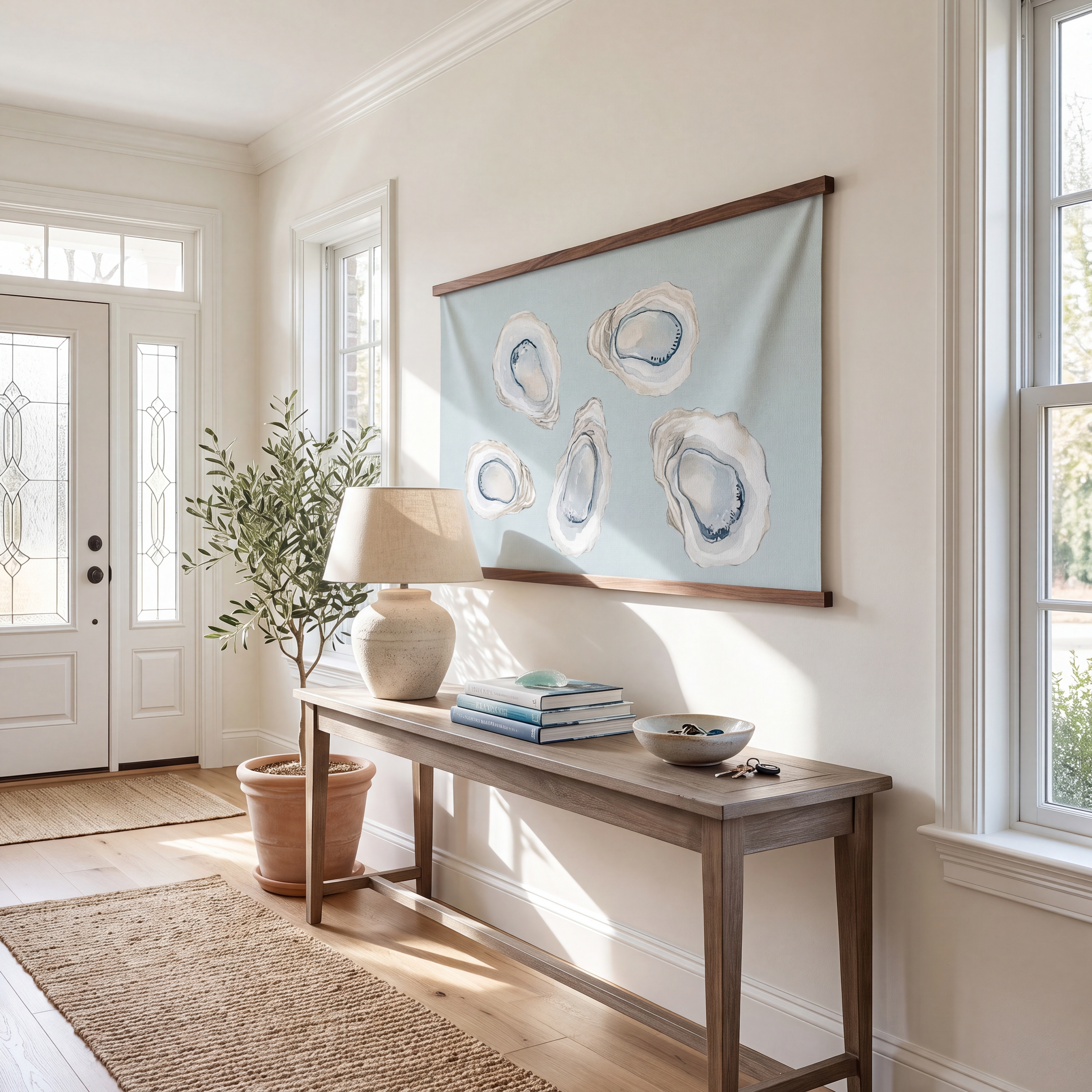 Pearl's Haven Spring Blue Oyster Study - Tapestry