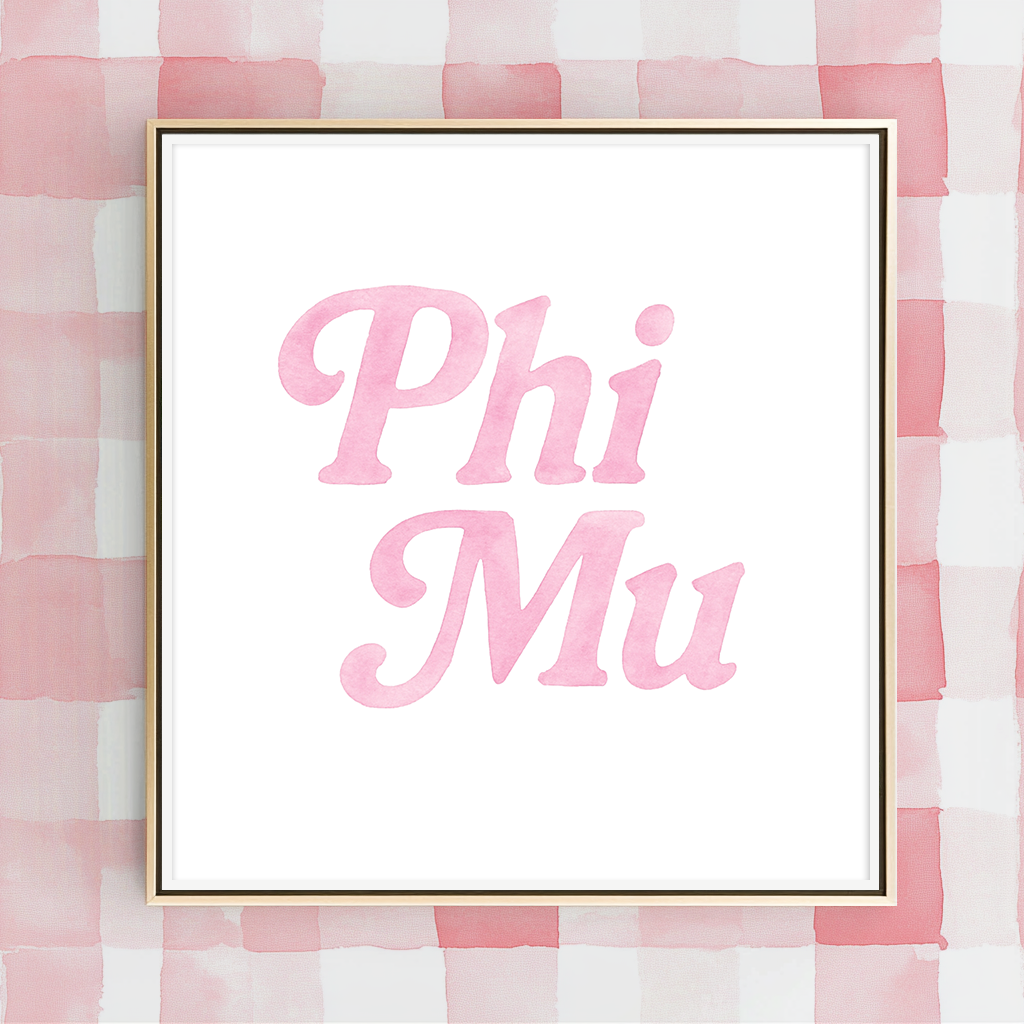 Groovy Phi Mu - Art Print