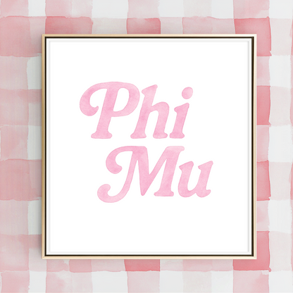 Groovy Phi Mu - Art Print