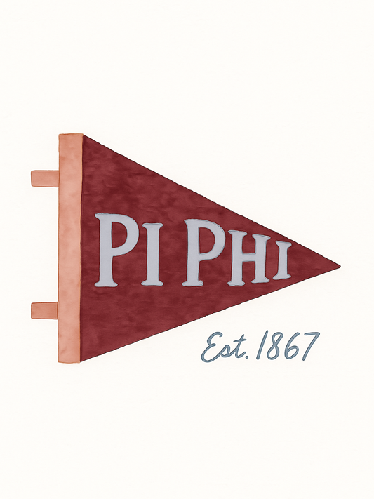 Pi Phi Flag - Art Print