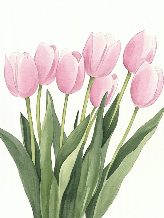 Pink Tulips - Art Print