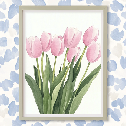 Pink Tulips - Art Print
