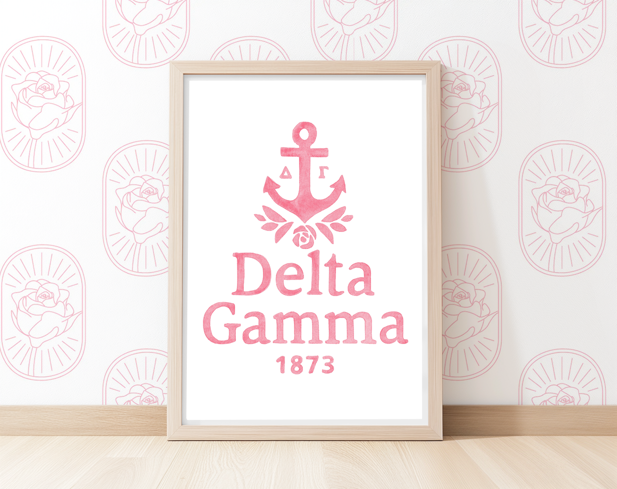 Pink Anchor - Art Print