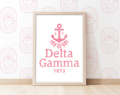 Pink Anchor - Art Print