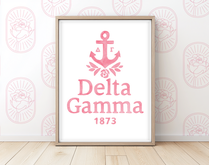 Pink Anchor - Art Print