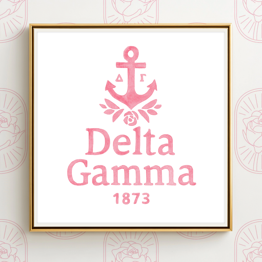 Pink Anchor - Art Print