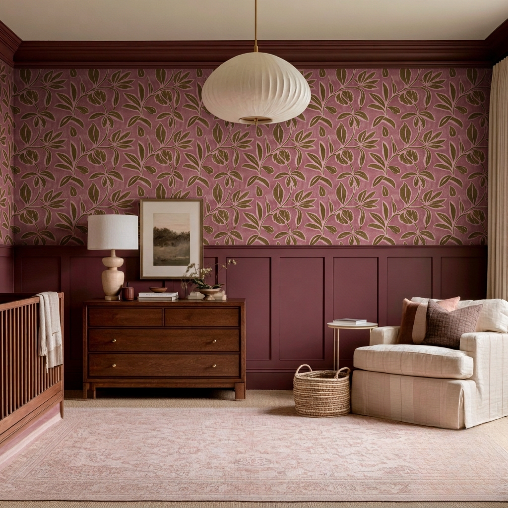 Rosewood Laurel Wallpaper