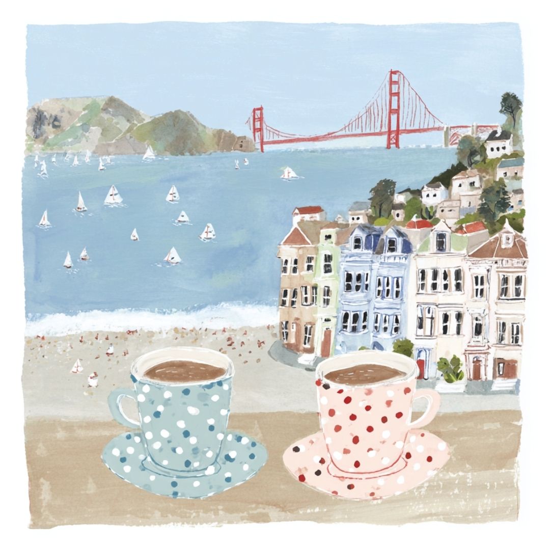 San Fran Lattes -  Art Print
