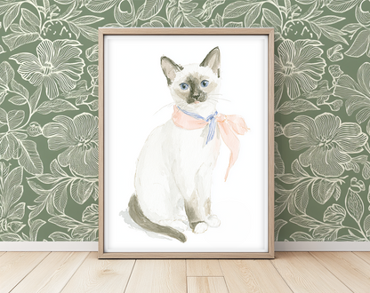 Sassy Siamese - Art Print