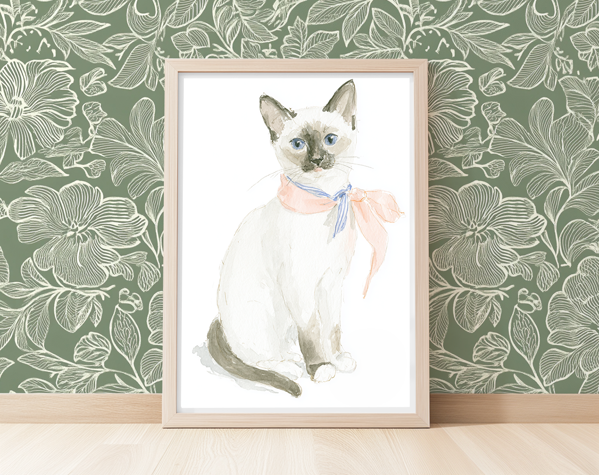 Sassy Siamese - Art Print