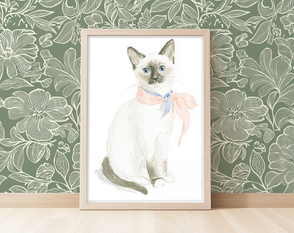 Sassy Siamese - Art Print