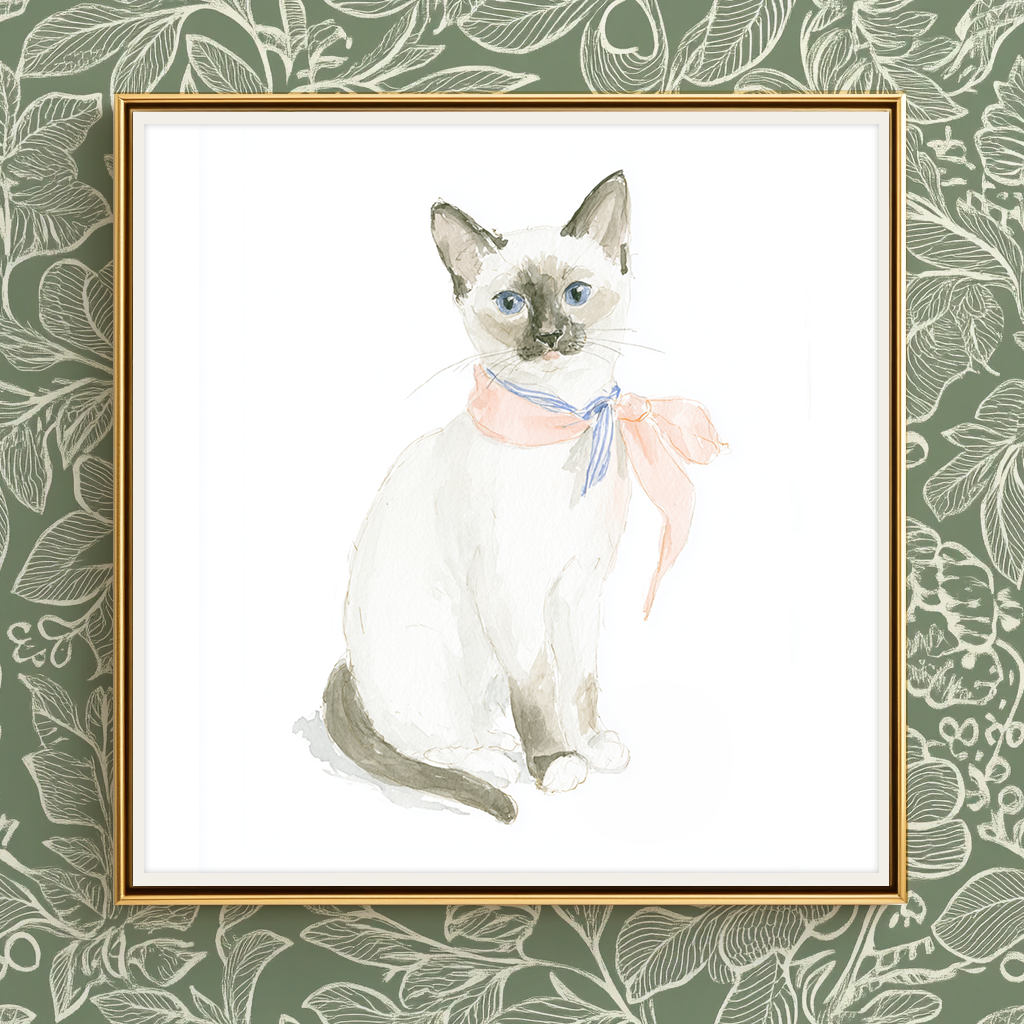Sassy Siamese - Art Print