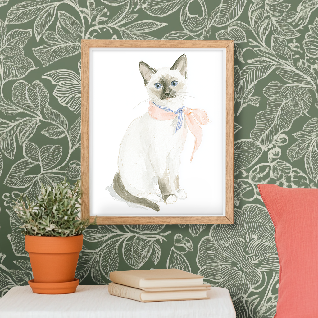 Sassy Siamese - Art Print