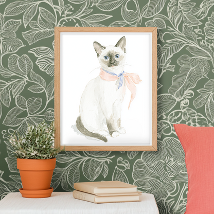 Sassy Siamese - Art Print