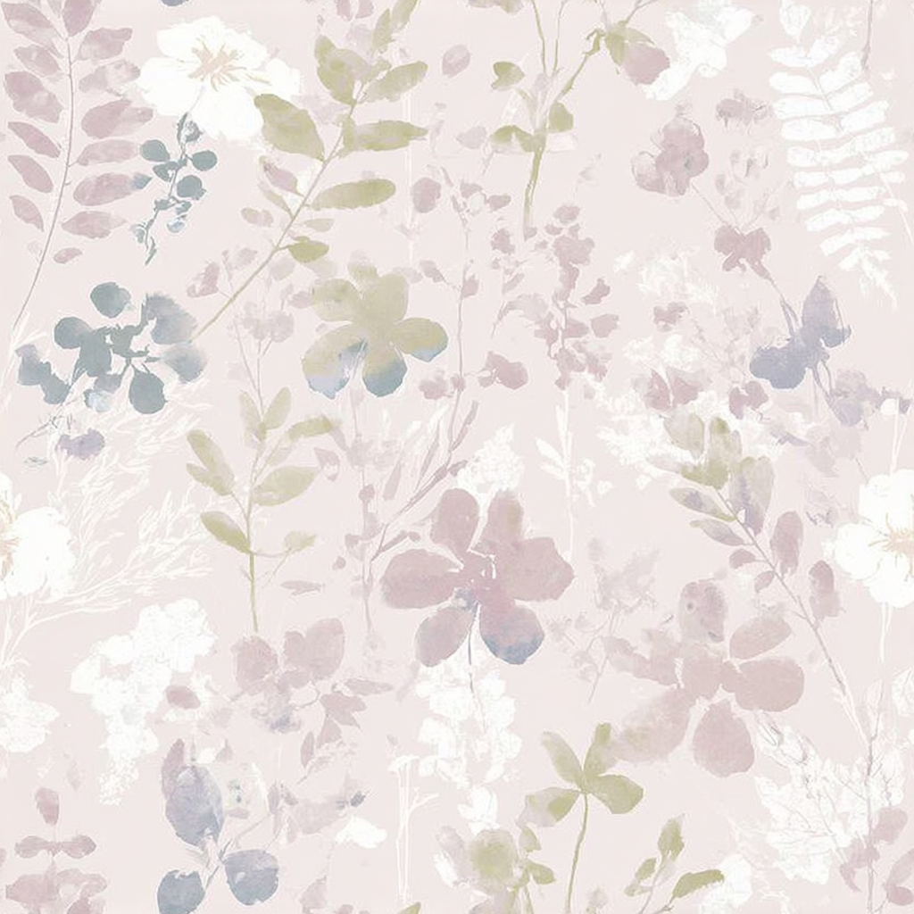 Satin Mauve Wallpaper