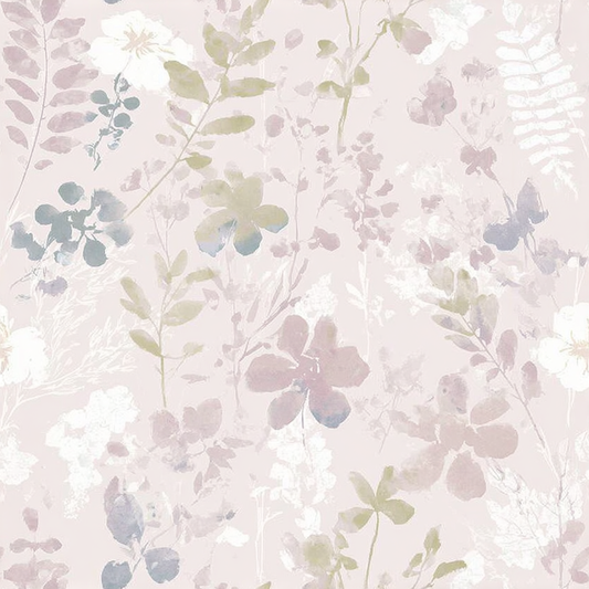 Satin Mauve Wallpaper