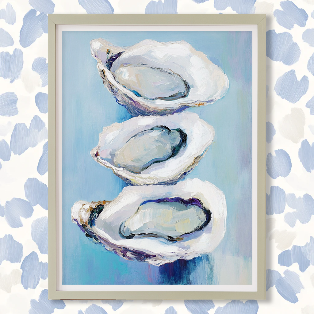 Stacked Oysters - Art Print