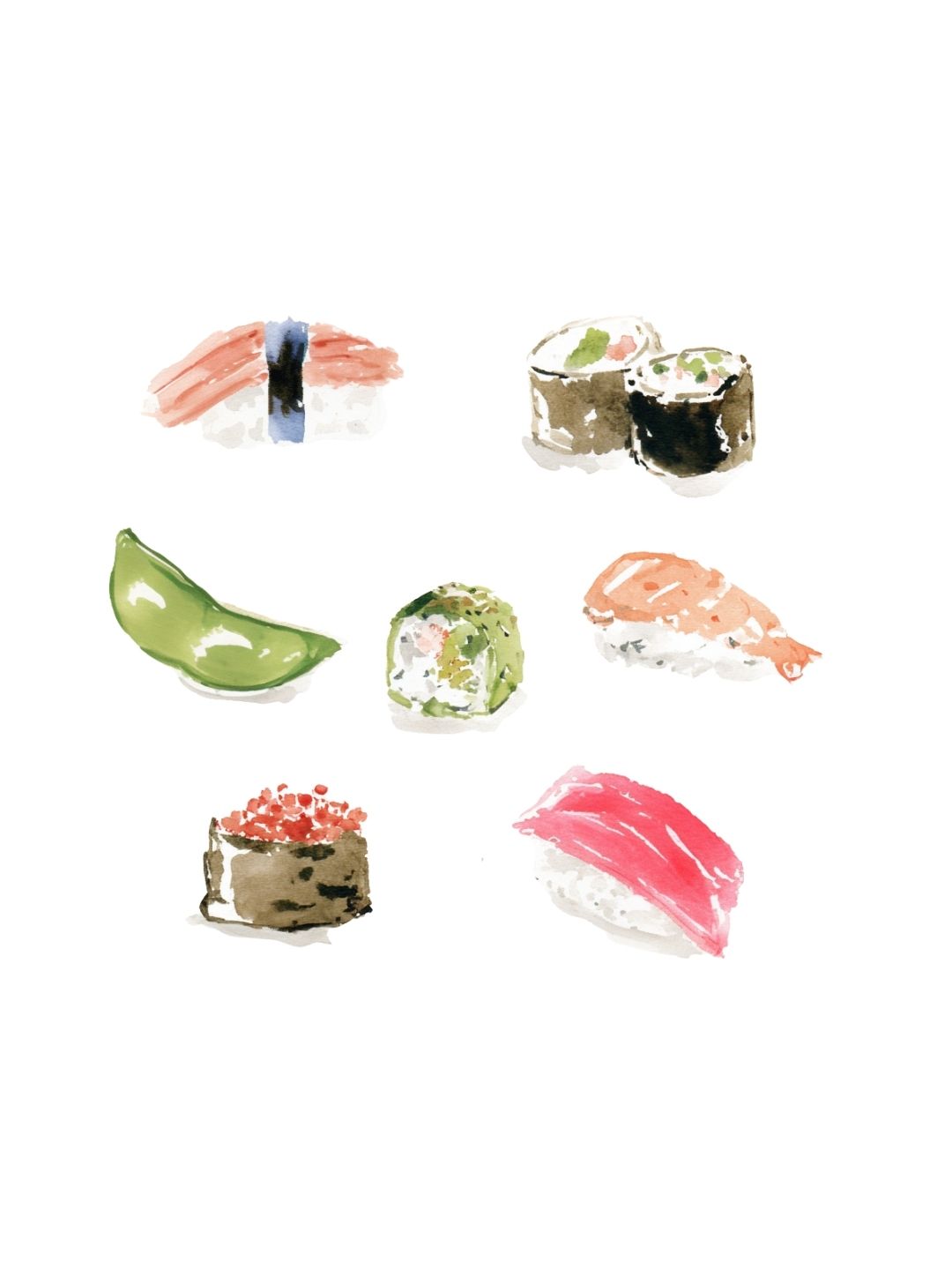 Sushi Rolls - Art Print