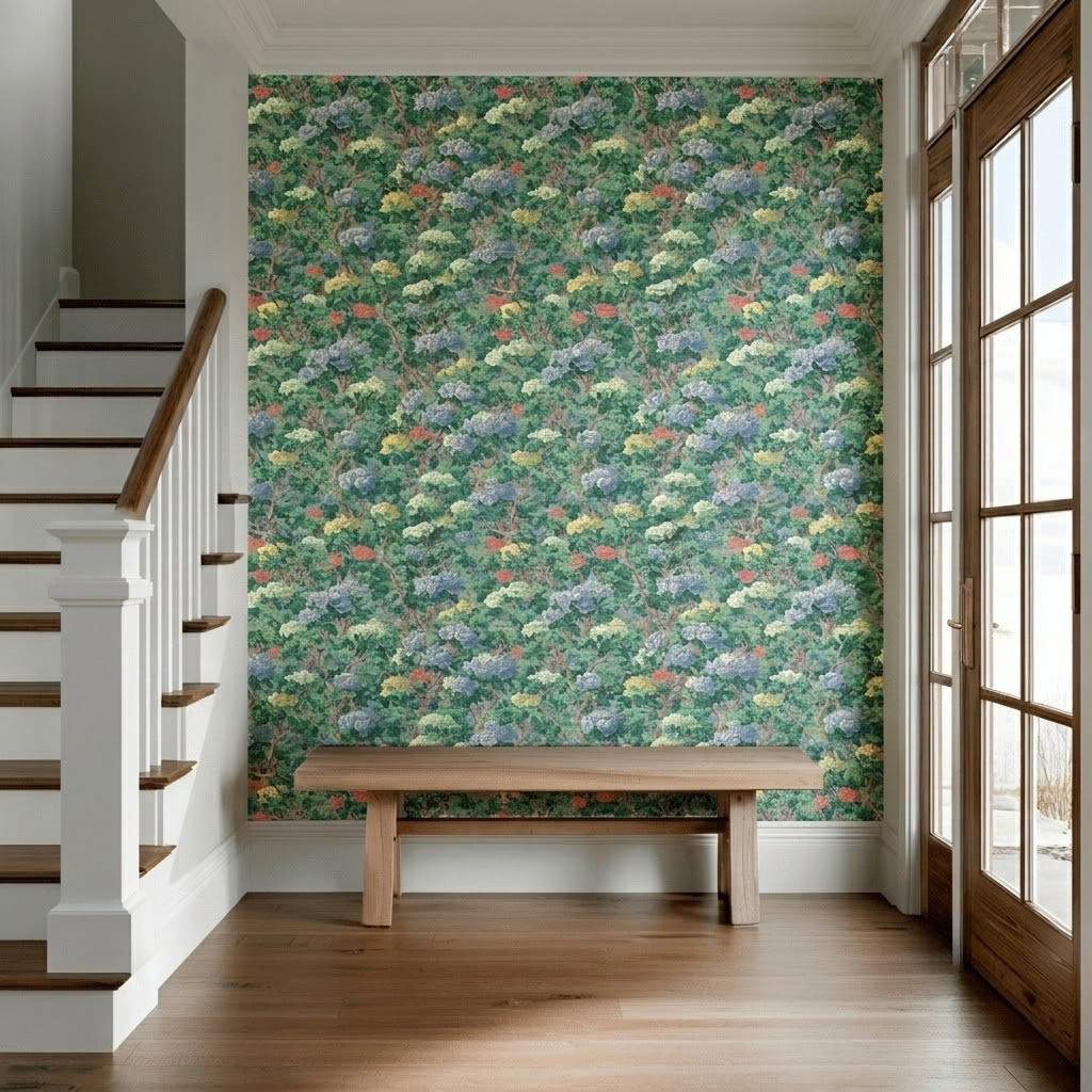 Tangle Brook Faux Grasscloth Wallpaper