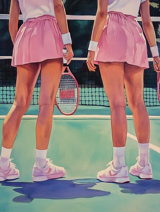 Tennis Date - Art Print