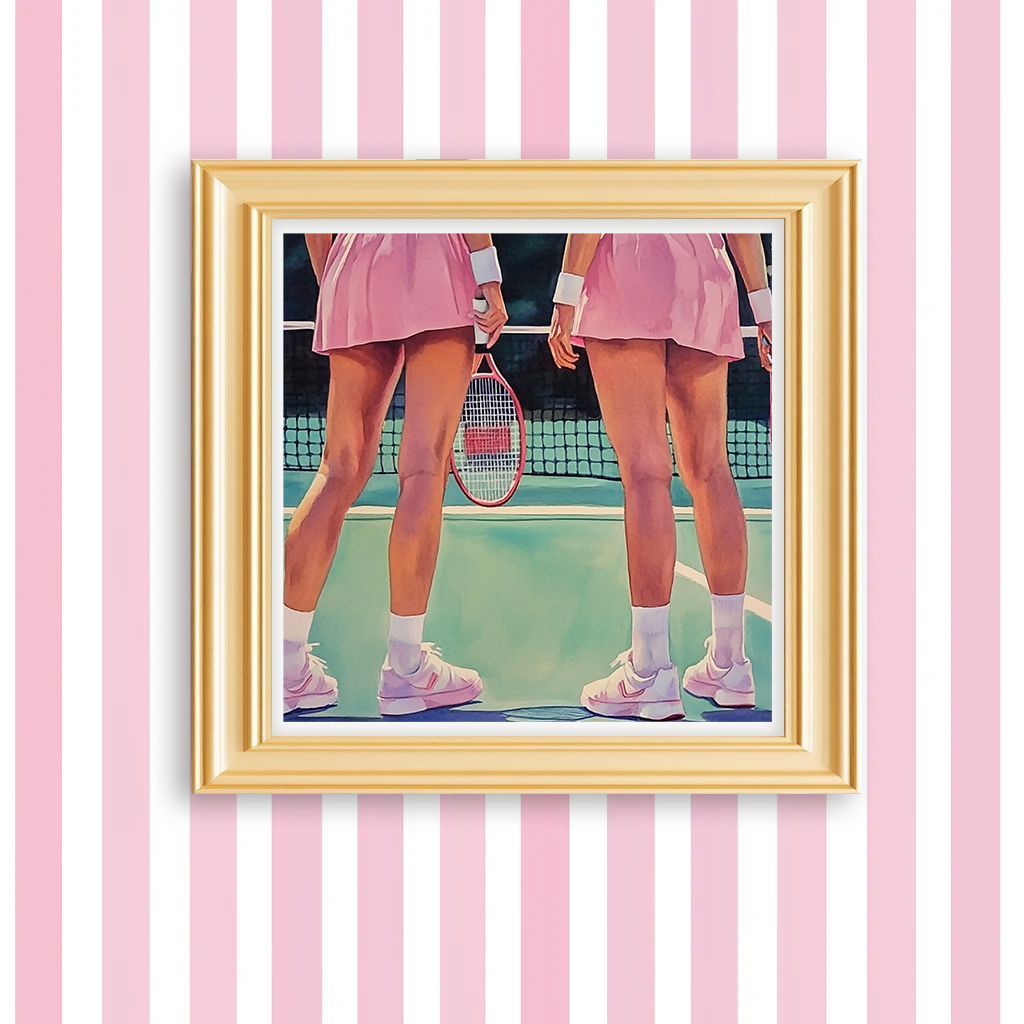 Tennis Date - Art Print