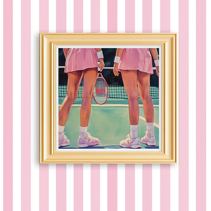 Tennis Date - Art Print