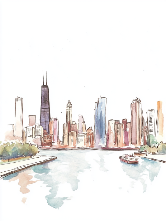 The Windy City - Art Print