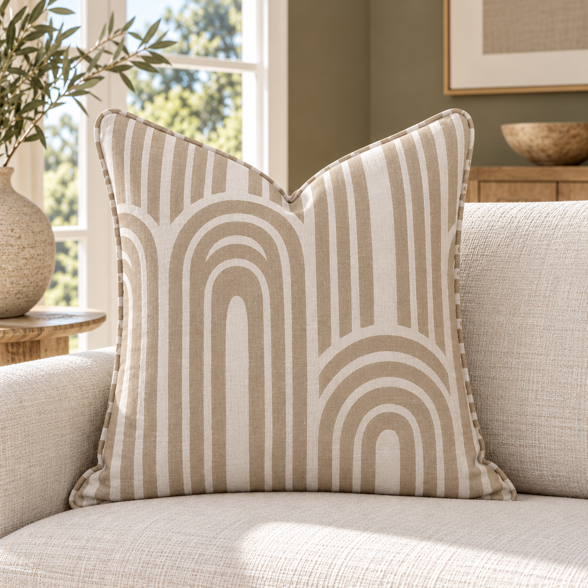 Thistle Hill Fawn Arches Throw Pillow