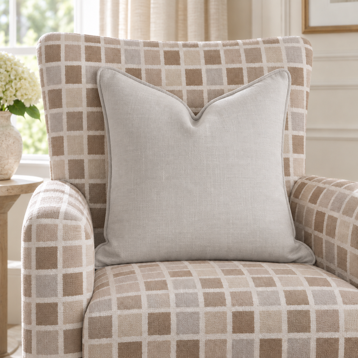 Thistle Hill Oat Throw Pillow